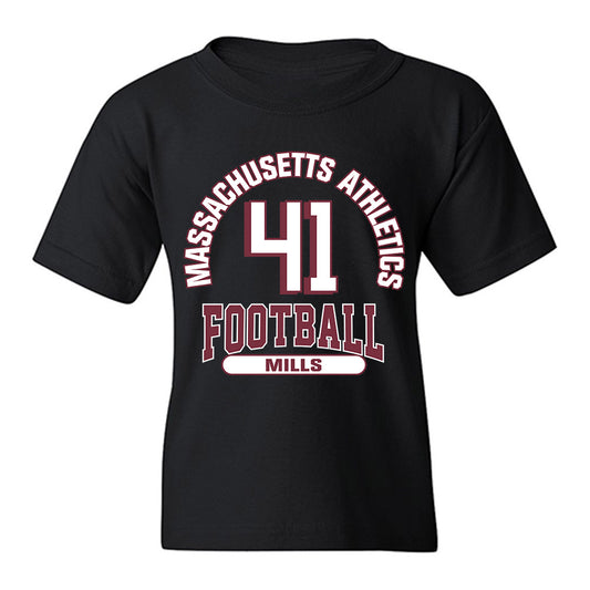 UMass - NCAA Football : Grant Mills - Classic Fashion Shersey Youth T-Shirt-0