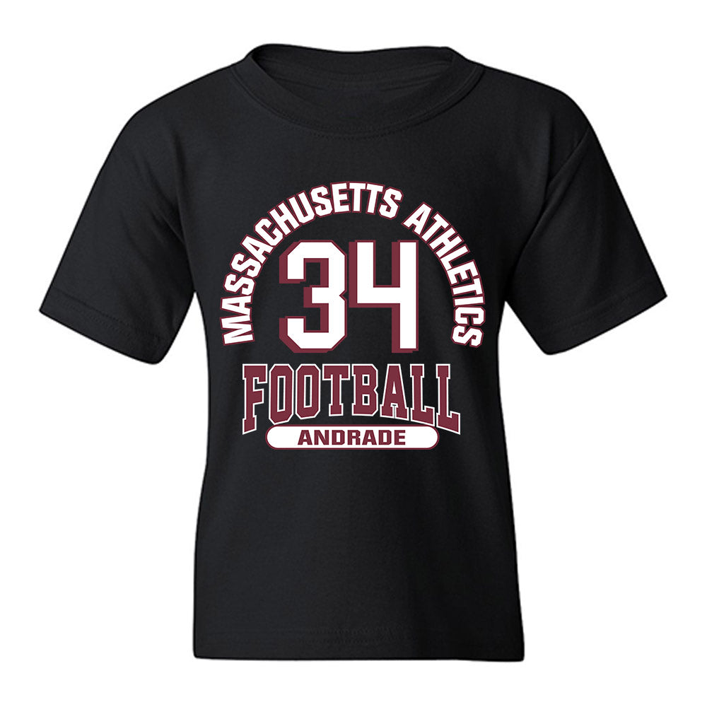 UMass - NCAA Football : Payton Andrade - Classic Fashion Shersey Youth T-Shirt-0
