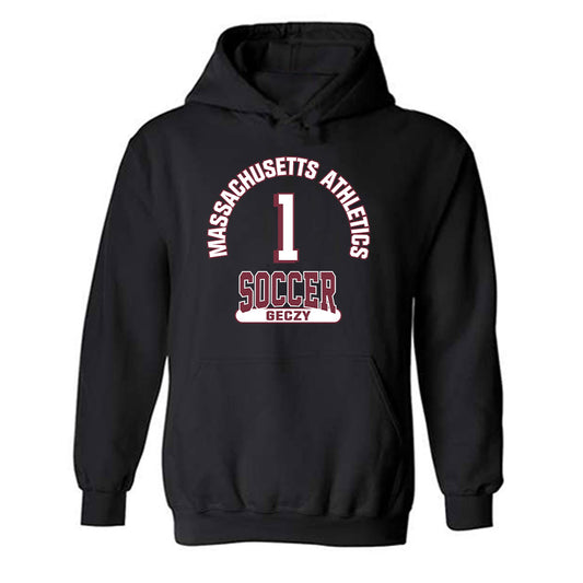 UMass - NCAA Men's Soccer : Alex Geczy - Classic Fashion Shersey Hooded Sweatshirt-0