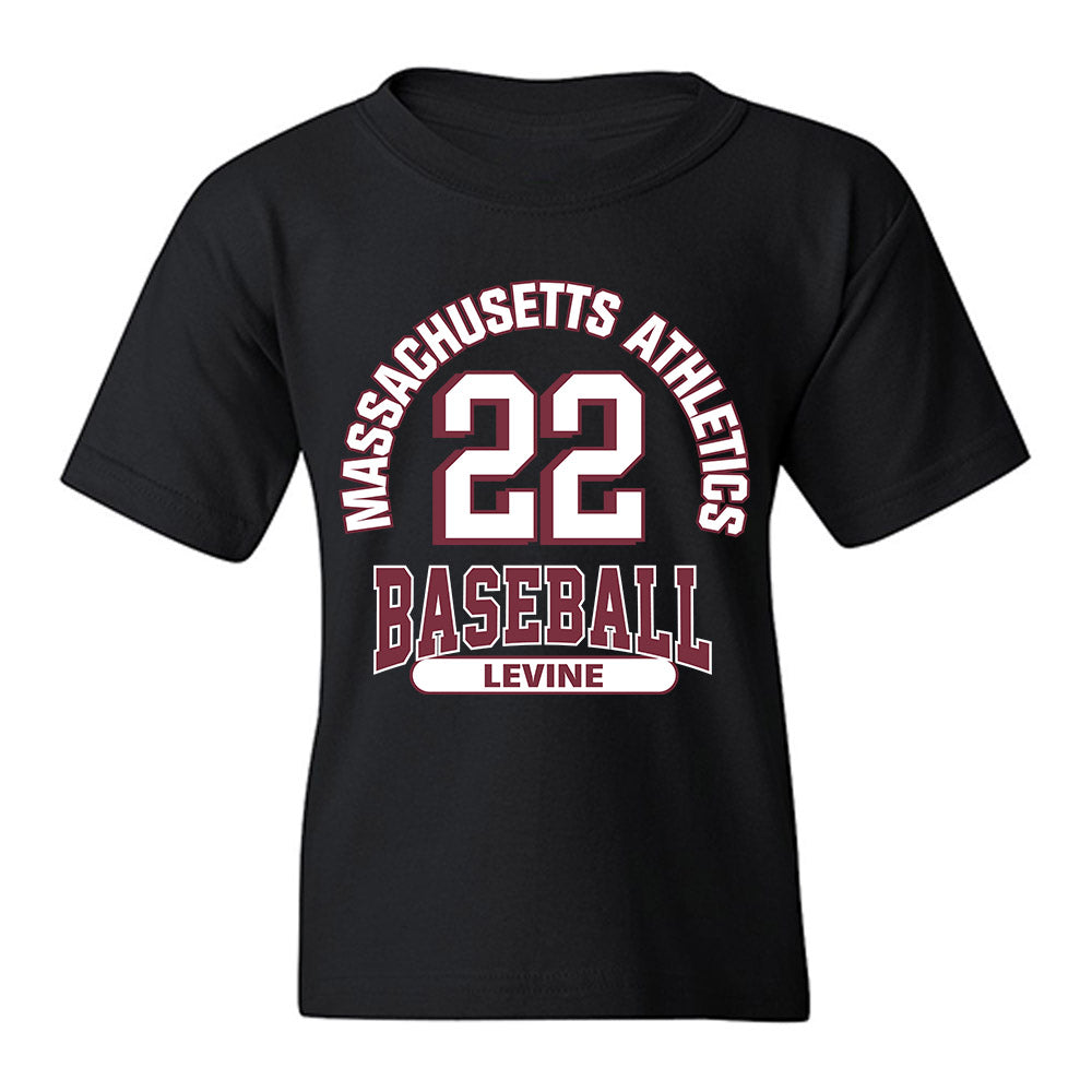 UMass - NCAA Baseball : Jack Levine - Classic Fashion Shersey Youth T-Shirt-0
