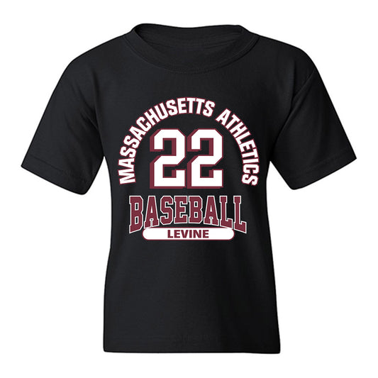 UMass - NCAA Baseball : Jack Levine - Classic Fashion Shersey Youth T-Shirt-0