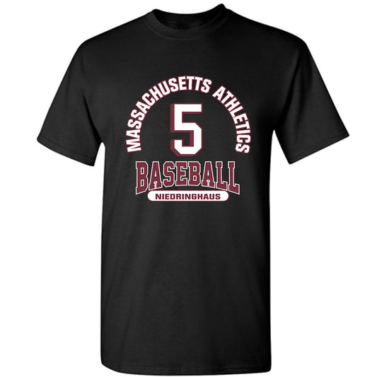 UMass - NCAA Baseball : Jack Niedringhaus - Classic Fashion Shersey T-Shirt-0