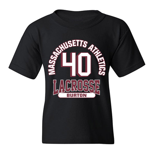 UMass - NCAA Men's Lacrosse : Tyler Burton - Classic Fashion Shersey Youth T-Shirt-0