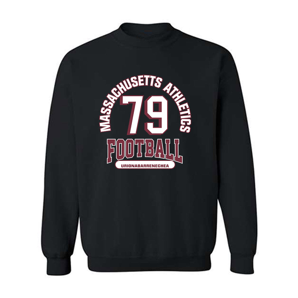 UMass - NCAA Football : Aitor Urionabarrenechea - Classic Fashion Shersey Crewneck Sweatshirt-0