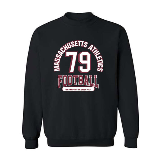 UMass - NCAA Football : Aitor Urionabarrenechea - Classic Fashion Shersey Crewneck Sweatshirt-0