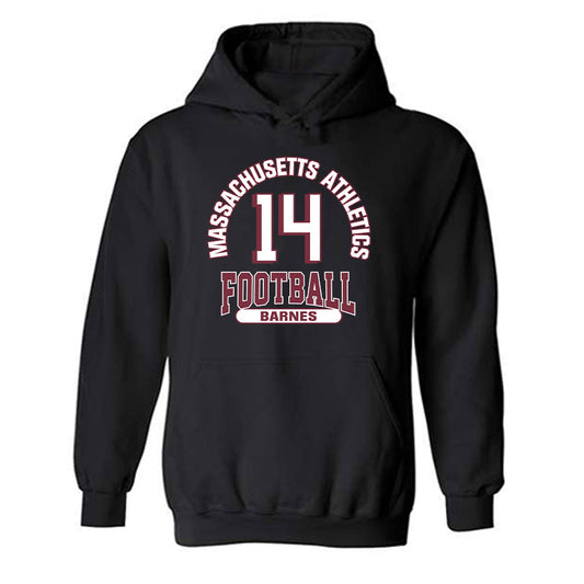 UMass - NCAA Football : Ryan Barnes - Classic Fashion Shersey Hooded Sweatshirt-0