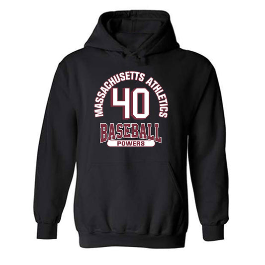 UMass - NCAA Baseball : Callen Powers - Classic Fashion Shersey Hooded Sweatshirt-0