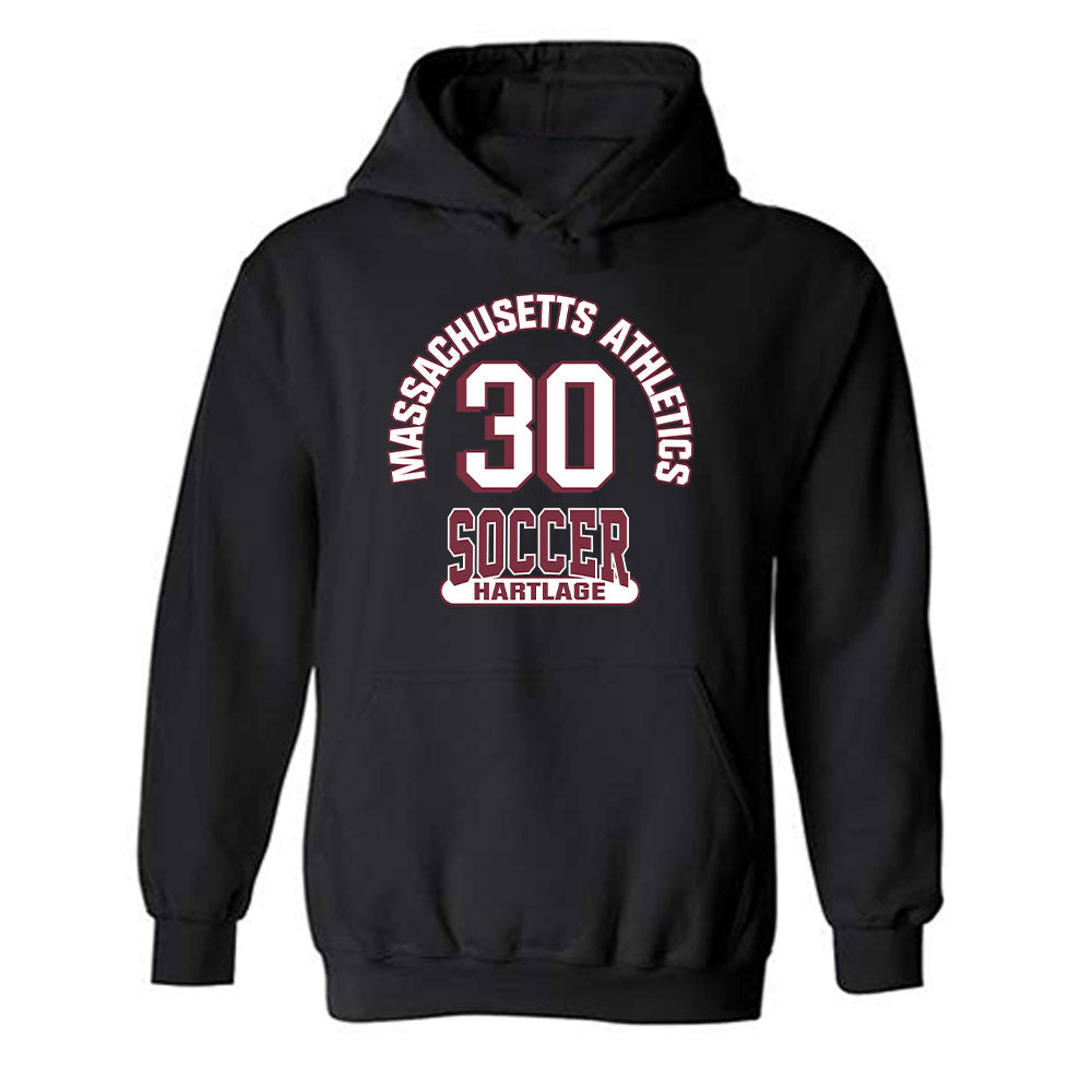 UMass - NCAA Men's Soccer : Crew Hartlage - Classic Fashion Shersey Hooded Sweatshirt-0