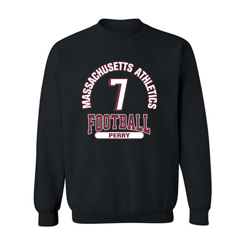 UMass - NCAA Football : Will Perry - Classic Fashion Shersey Crewneck Sweatshirt-0