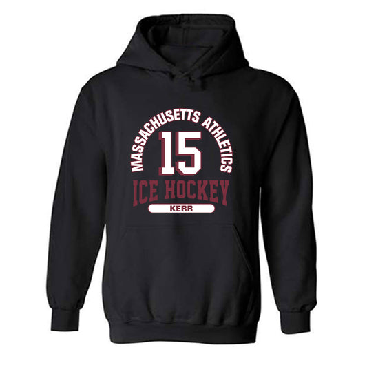 UMass - NCAA Men's Ice Hockey : Justin Kerr - Classic Fashion Shersey Hooded Sweatshirt-0