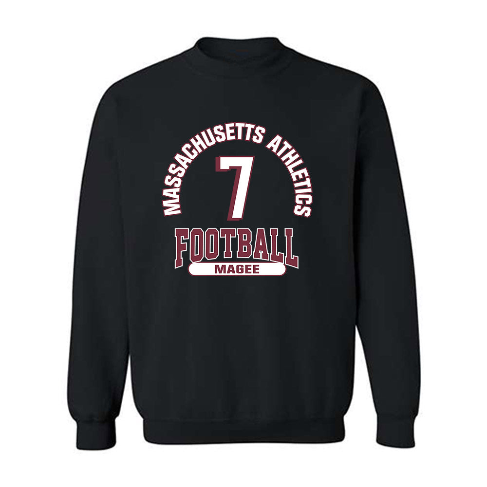 UMass - NCAA Football : TJ Magee - Classic Fashion Shersey Crewneck Sweatshirt-0
