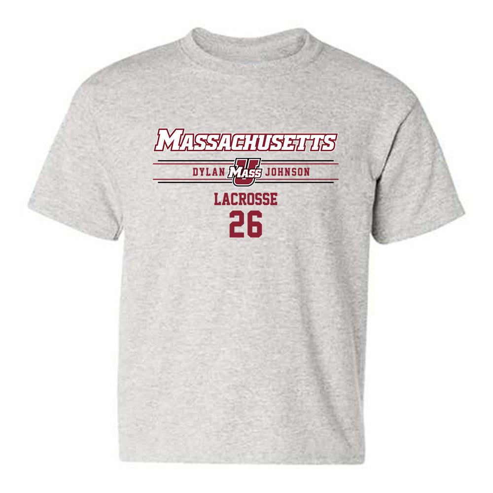 UMass - NCAA Men's Lacrosse : Dylan Johnson - Classic Fashion Shersey Youth T-Shirt-0