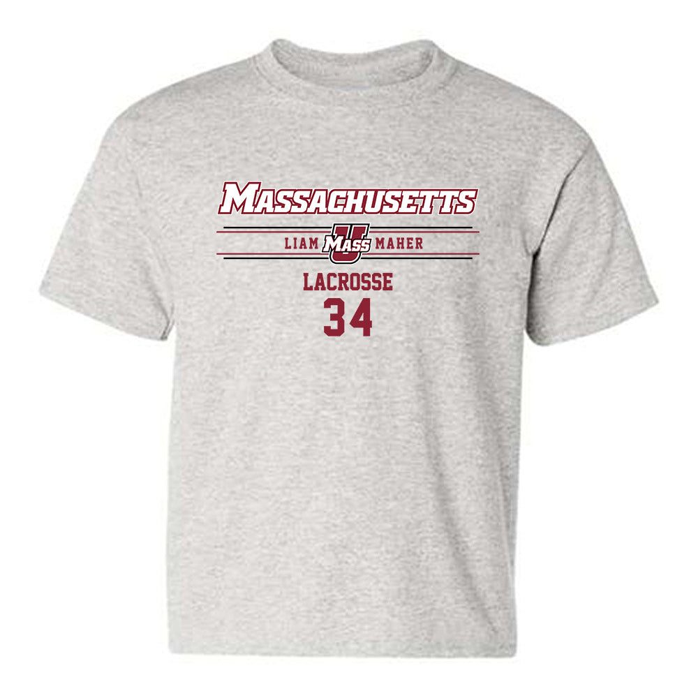 UMass - NCAA Men's Lacrosse : Liam Maher - Classic Fashion Shersey Youth T-Shirt-0
