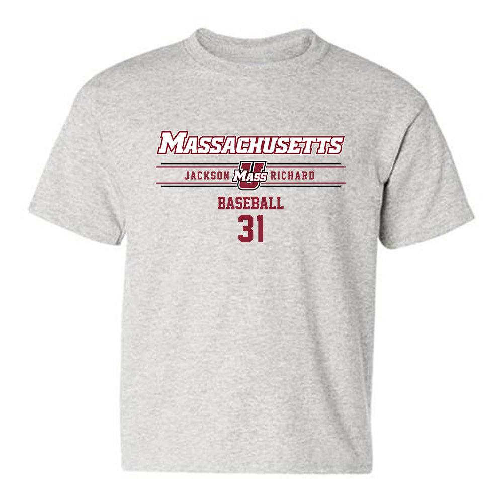 UMass - NCAA Baseball : Jackson Richard - Classic Fashion Shersey Youth T-Shirt-0