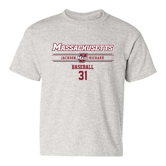 UMass - NCAA Baseball : Jackson Richard - Classic Fashion Shersey Youth T-Shirt-0