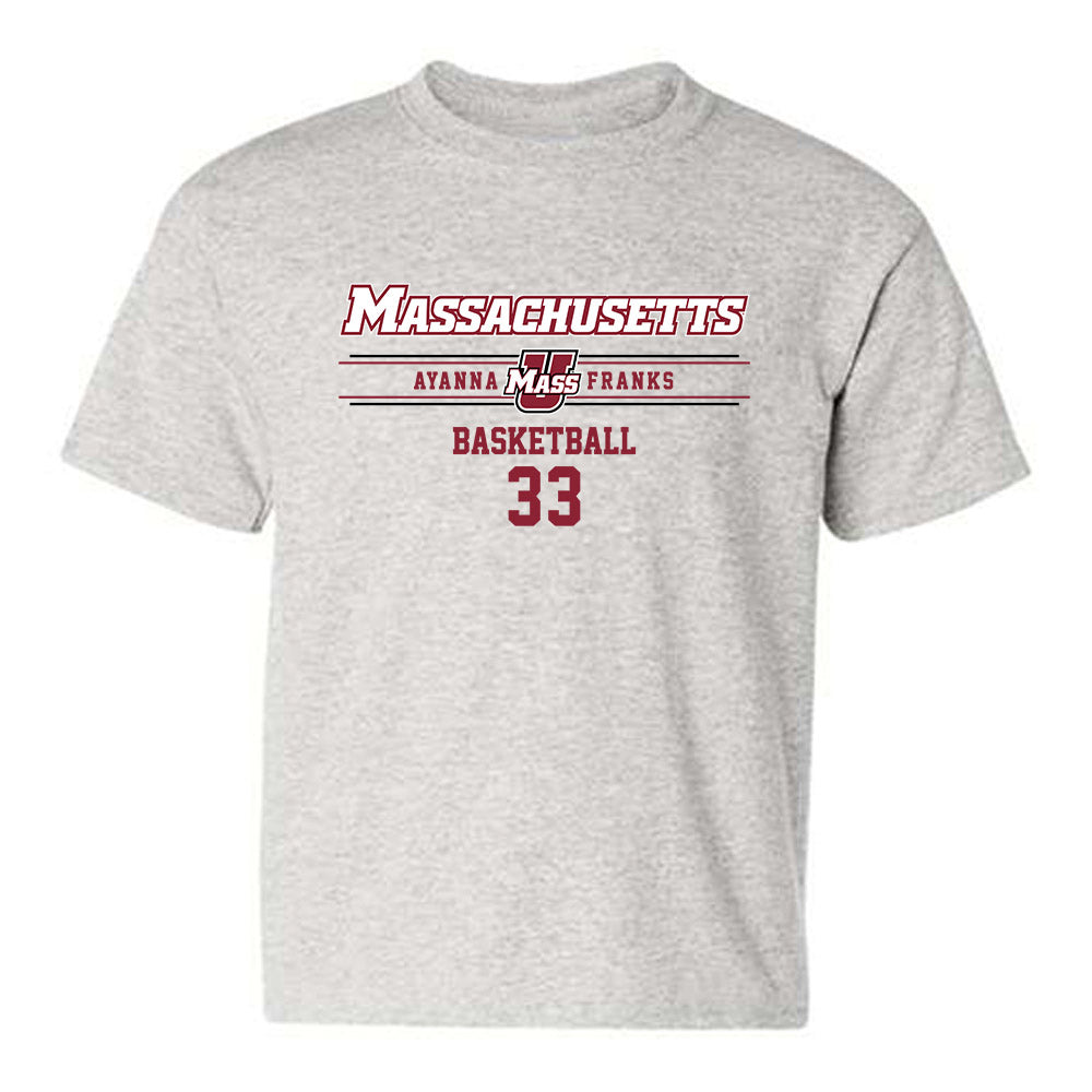UMass - NCAA Women's Basketball : Ayanna Franks - Classic Fashion Shersey Youth T-Shirt-0
