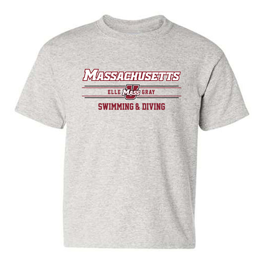 UMass - NCAA Women's Swimming & Diving : Elle Gray - Classic Fashion Shersey Youth T-Shirt-0