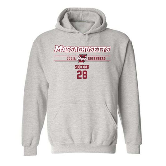 UMass - NCAA Women's Soccer : Julia Rosenberg - Classic Fashion Shersey Hooded Sweatshirt-0