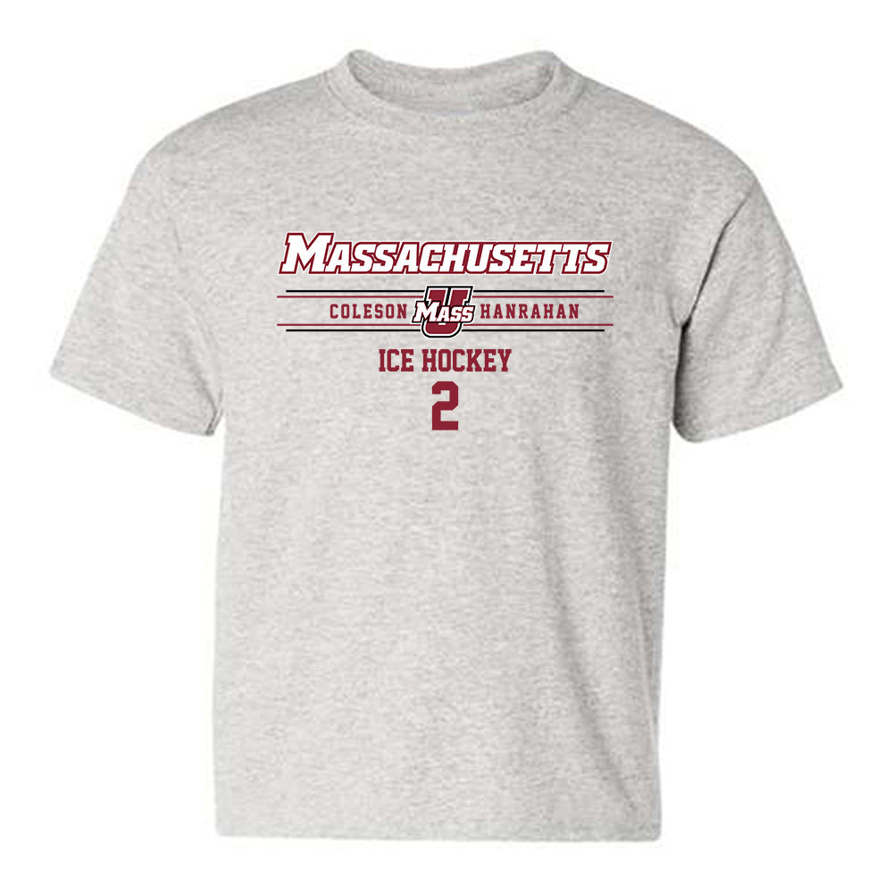 UMass - NCAA Men's Ice Hockey : Coleson Hanrahan - Classic Fashion Shersey Youth T-Shirt-0