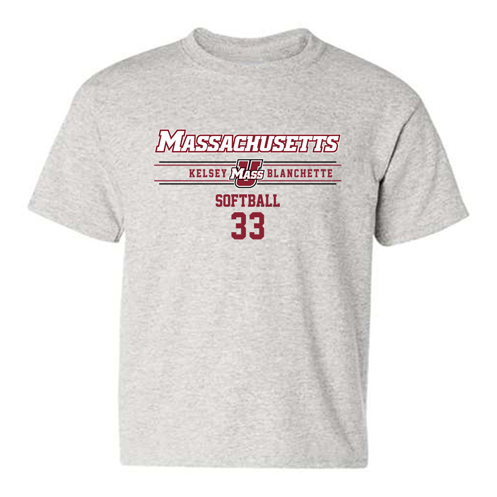 UMass - NCAA Softball : Kelsey Blanchette - Classic Fashion Shersey Youth T-Shirt-0