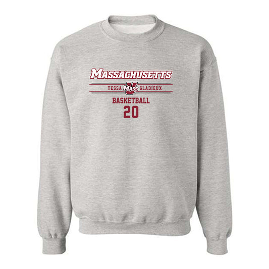 UMass - NCAA Women's Basketball : Tessa Gladieux - Classic Fashion Shersey Crewneck Sweatshirt-0