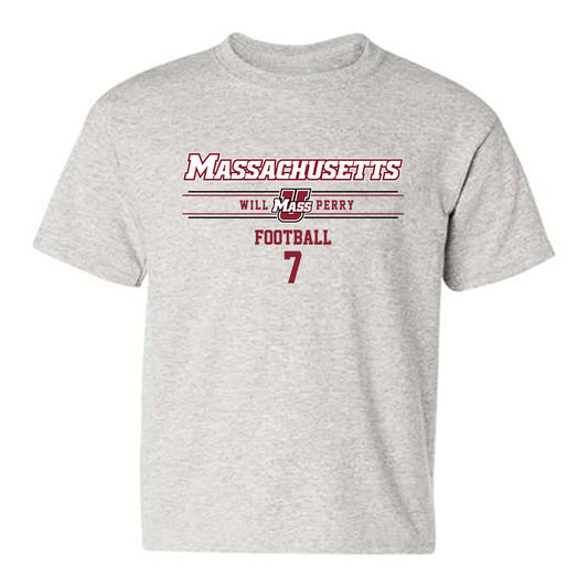 UMass - NCAA Football : Will Perry - Classic Fashion Shersey Youth T-Shirt-0