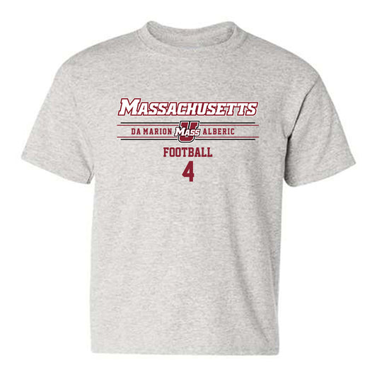 UMass - NCAA Football : Da'Marion Alberic - Classic Fashion Shersey Youth T-Shirt-0