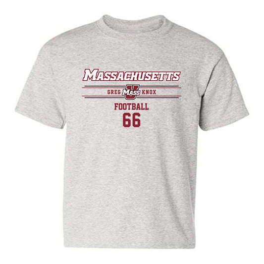 UMass - NCAA Football : Greg Knox - Classic Fashion Shersey Youth T-Shirt-0