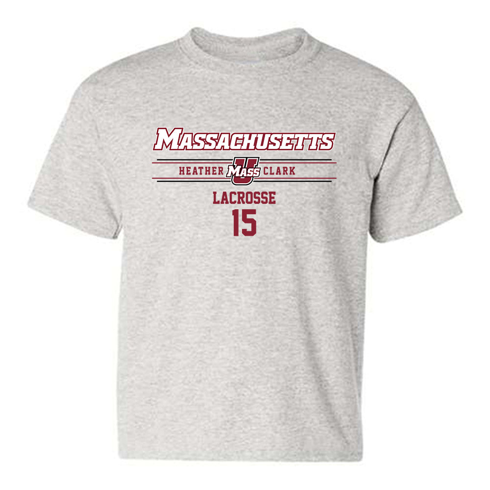 UMass - NCAA Women's Lacrosse : Heather Clark - Classic Fashion Shersey Youth T-Shirt-0