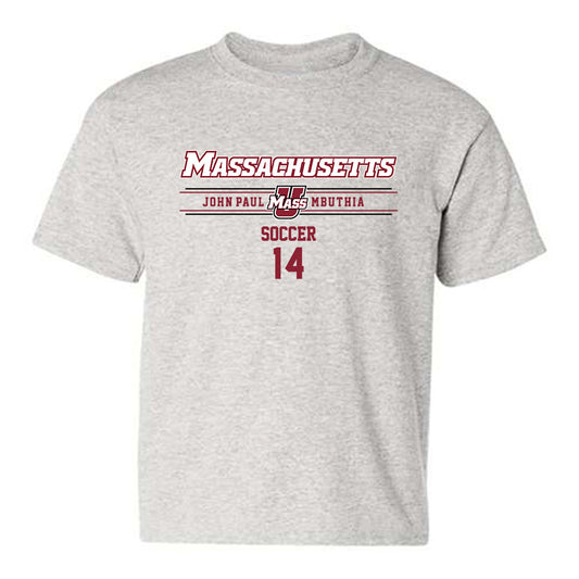 UMass - NCAA Men's Soccer : John-Paul Mbuthia - Classic Fashion Shersey Youth T-Shirt-0