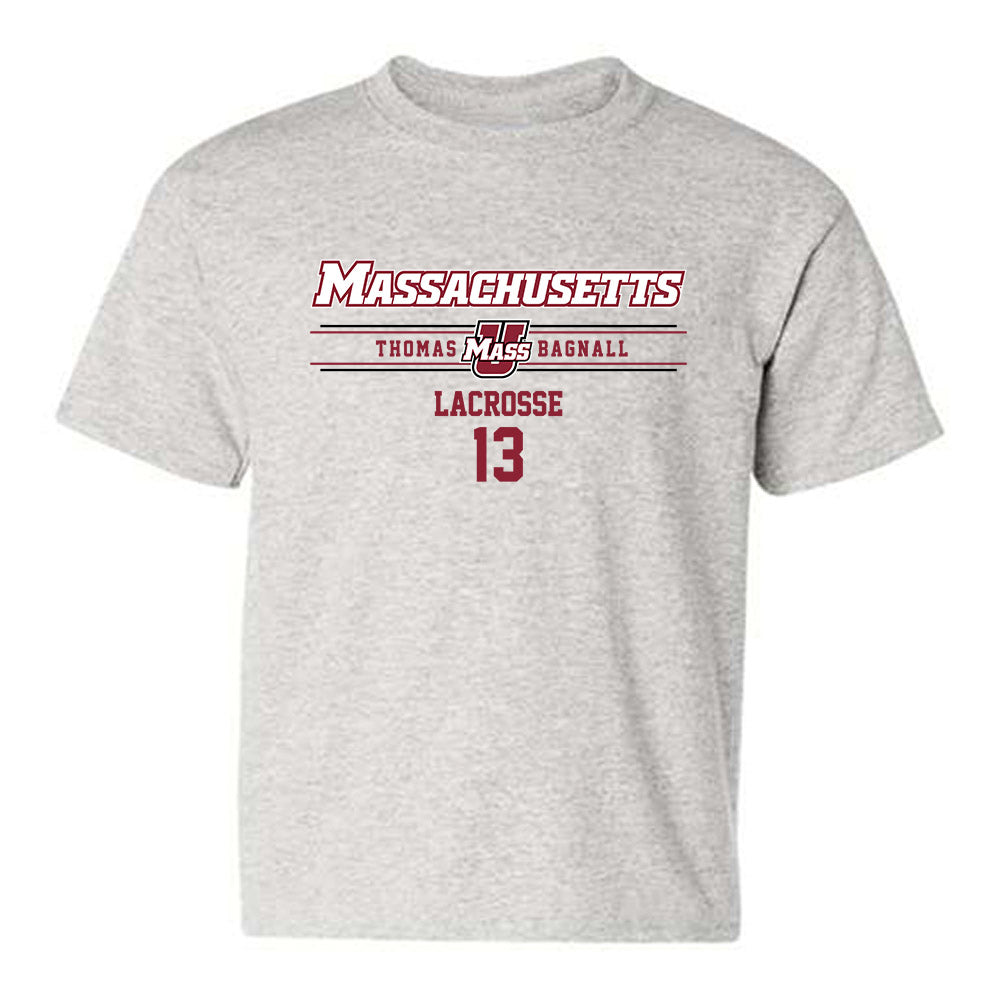 UMass - NCAA Men's Lacrosse : Thomas Bagnall - Classic Fashion Shersey Youth T-Shirt-0