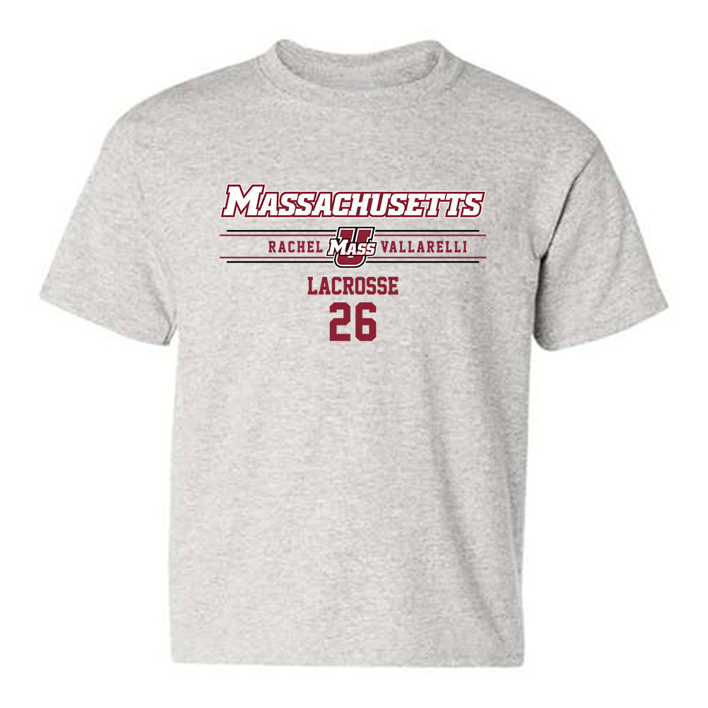 UMass - NCAA Women's Lacrosse : Rachel Vallarelli - Classic Fashion Shersey Youth T-Shirt-0