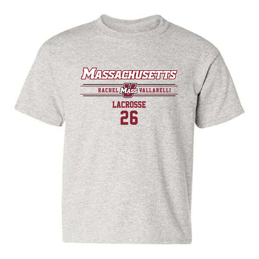 UMass - NCAA Women's Lacrosse : Rachel Vallarelli - Classic Fashion Shersey Youth T-Shirt-0