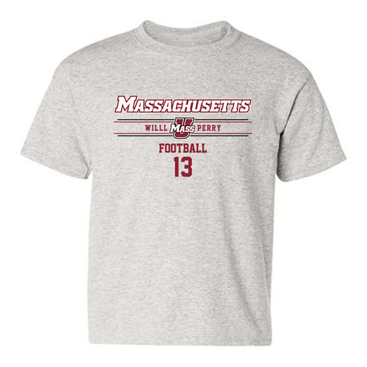 UMass - NCAA Football : Willl Perry - Classic Fashion Shersey Youth T-Shirt-0