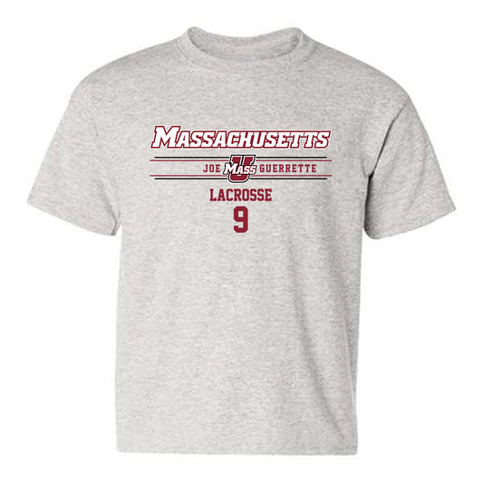 UMass - NCAA Men's Lacrosse : Joe Guerrette - Classic Fashion Shersey Youth T-Shirt-0