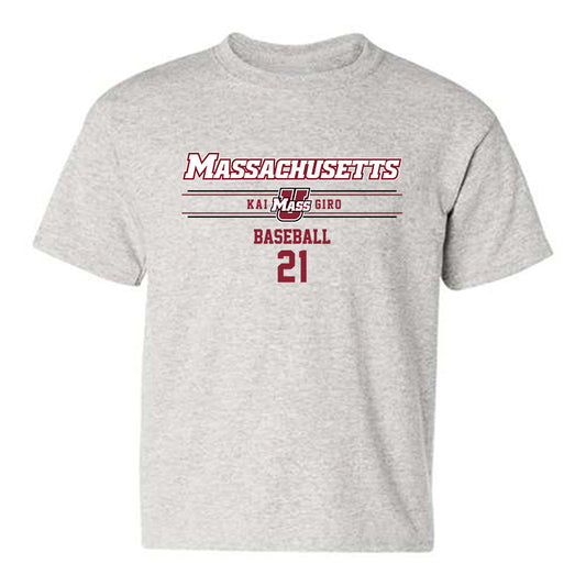UMass - NCAA Baseball : Kai Giro - Classic Fashion Shersey Youth T-Shirt-0