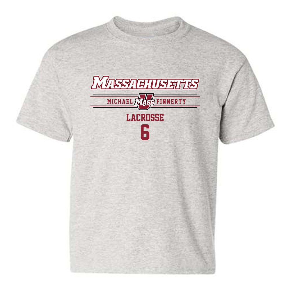 UMass - NCAA Men's Lacrosse : Michael Finnerty - Classic Fashion Shersey Youth T-Shirt-0