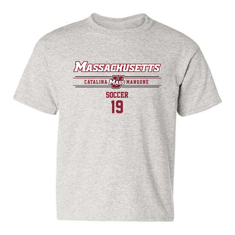 UMass - NCAA Women's Soccer : Catalina Mangone - Classic Fashion Shersey Youth T-Shirt-0