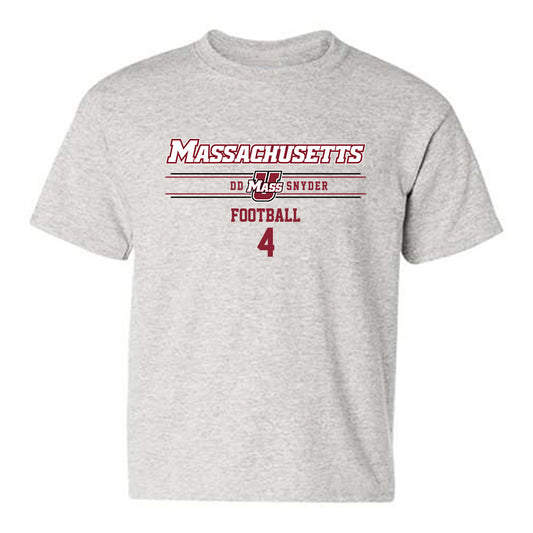 UMass - NCAA Football : DD Snyder - Classic Fashion Shersey Youth T-Shirt-0