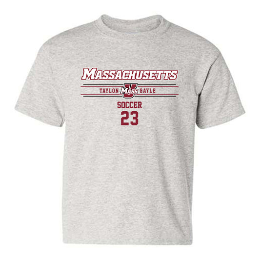 UMass - NCAA Men's Soccer : Taylon Gayle - Classic Fashion Shersey Youth T-Shirt-0