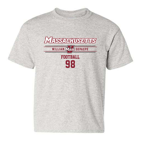 UMass - NCAA Football : William DePaepe - Classic Fashion Shersey Youth T-Shirt-0