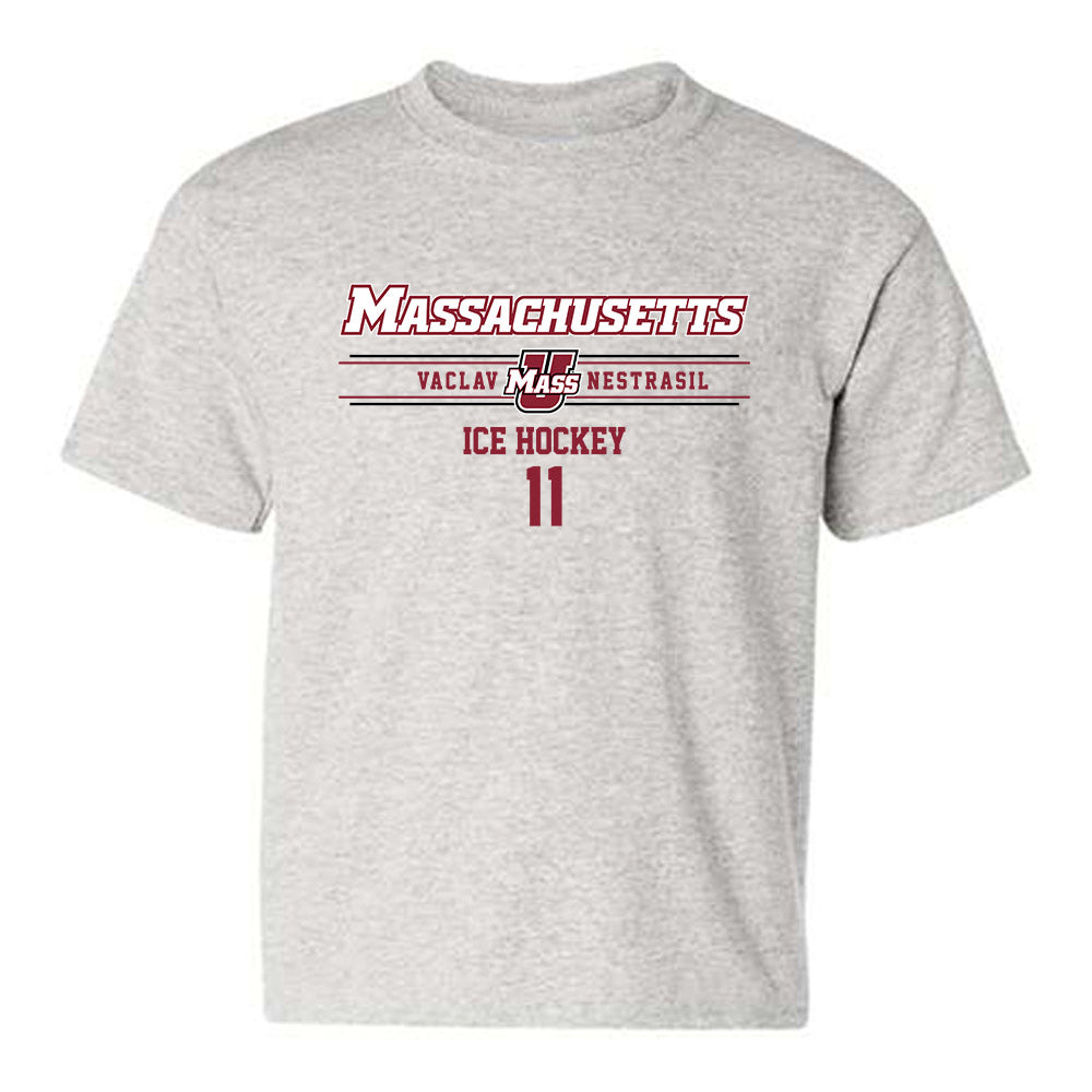 UMass - NCAA Men's Ice Hockey : Vaclav Nestrasil - Classic Fashion Shersey Youth T-Shirt-0