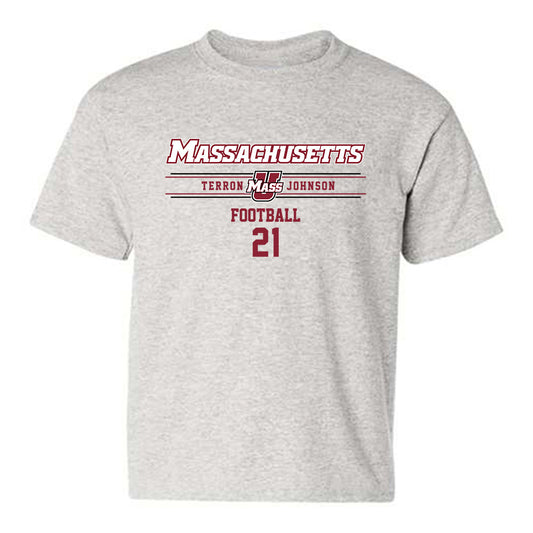 UMass - NCAA Football : Terron Johnson - Classic Fashion Shersey Youth T-Shirt-0