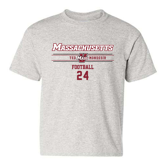 UMass - NCAA Football : Ted Mondesir - Classic Fashion Shersey Youth T-Shirt-0