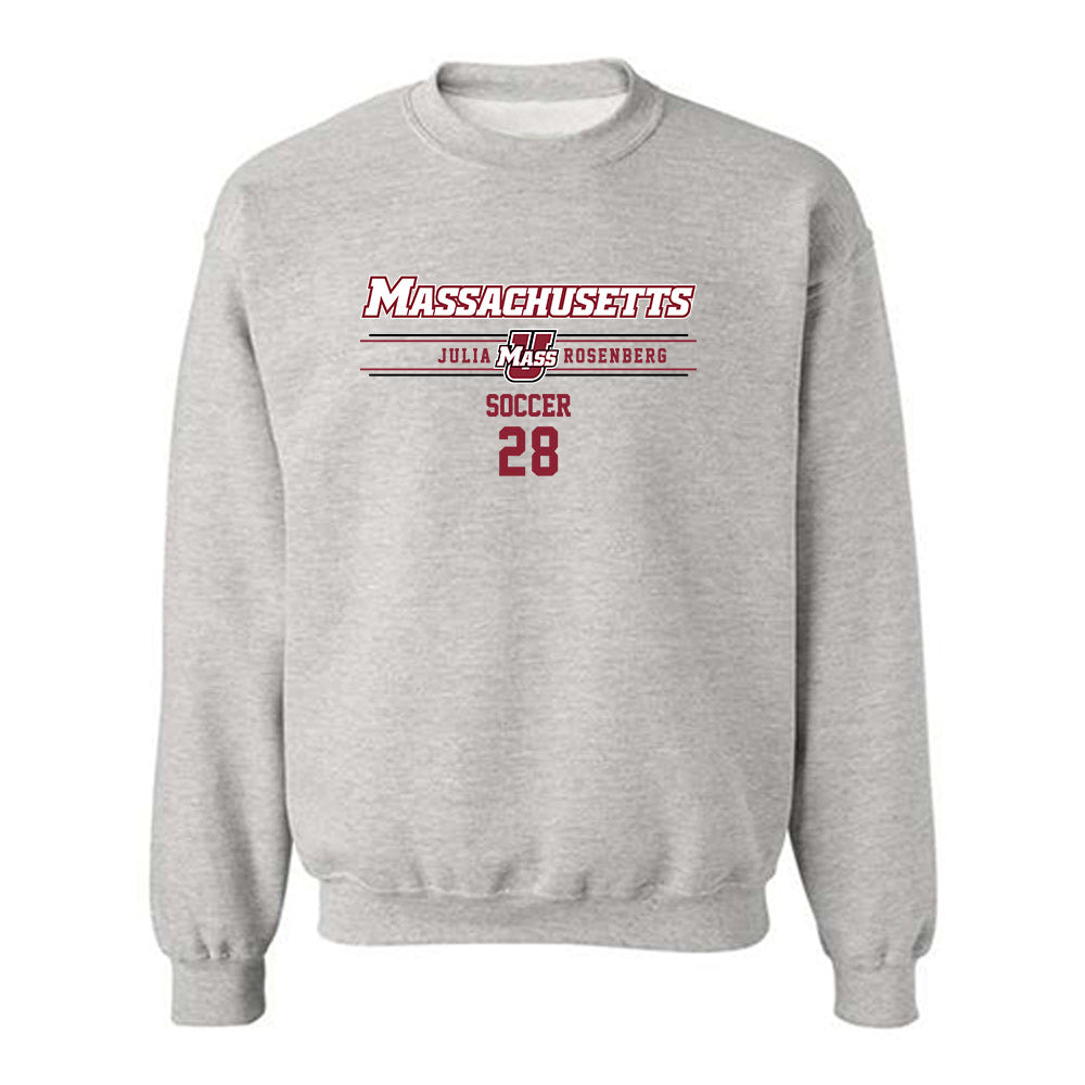 UMass - NCAA Women's Soccer : Julia Rosenberg - Classic Fashion Shersey Crewneck Sweatshirt-0