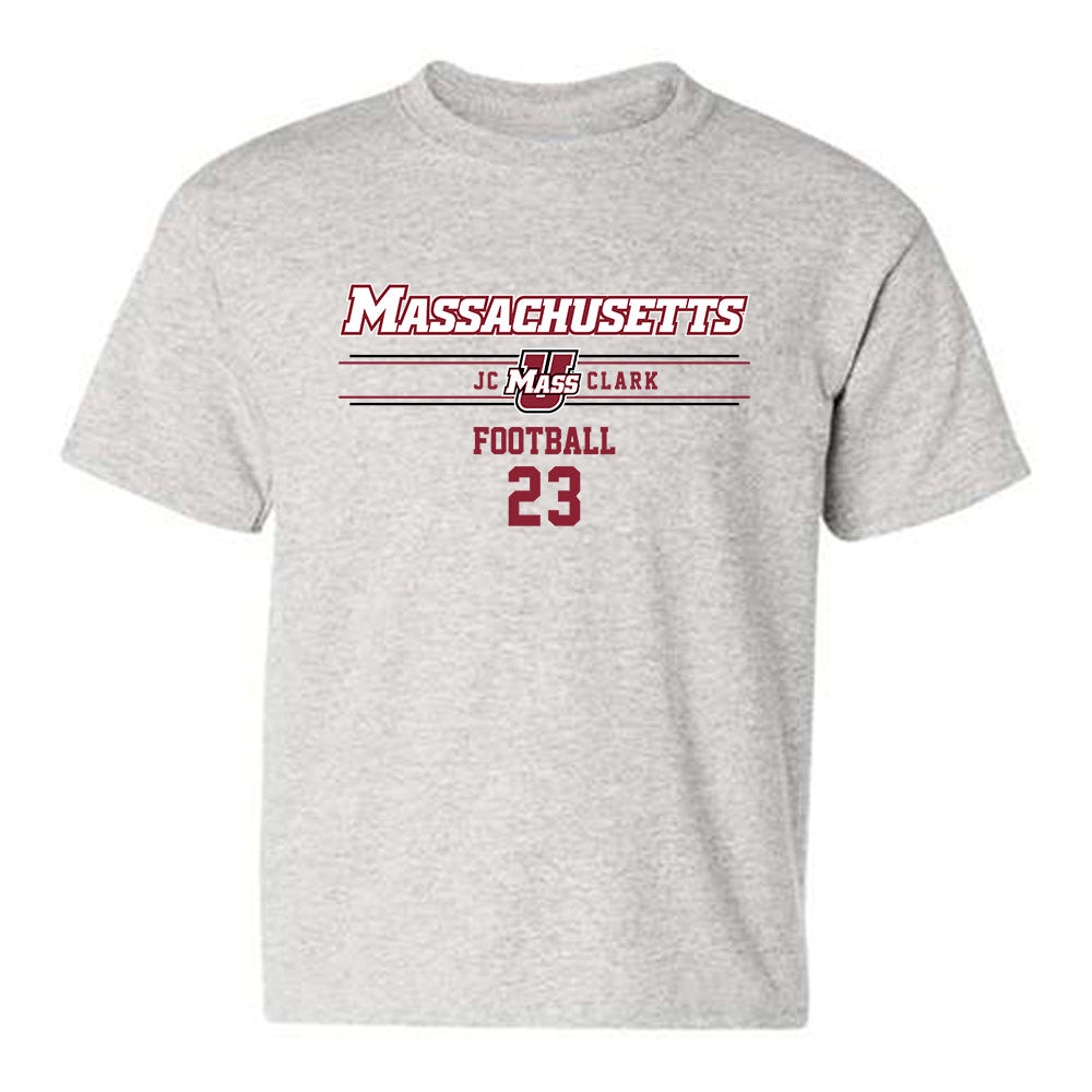 UMass - NCAA Football : JC Clark - Classic Fashion Shersey Youth T-Shirt-0