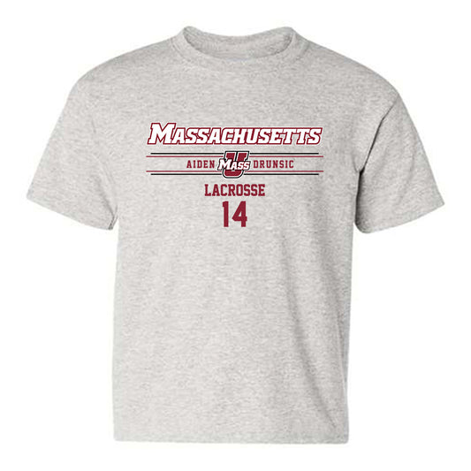 UMass - NCAA Men's Lacrosse : Aiden Drunsic - Classic Fashion Shersey Youth T-Shirt-0