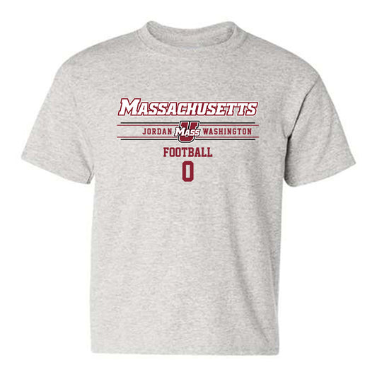 UMass - NCAA Football : Jordan Washington - Classic Fashion Shersey Youth T-Shirt-0
