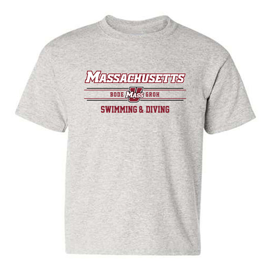 UMass - NCAA Men's Swimming & Diving : Bode Groh - Classic Fashion Shersey Youth T-Shirt-0