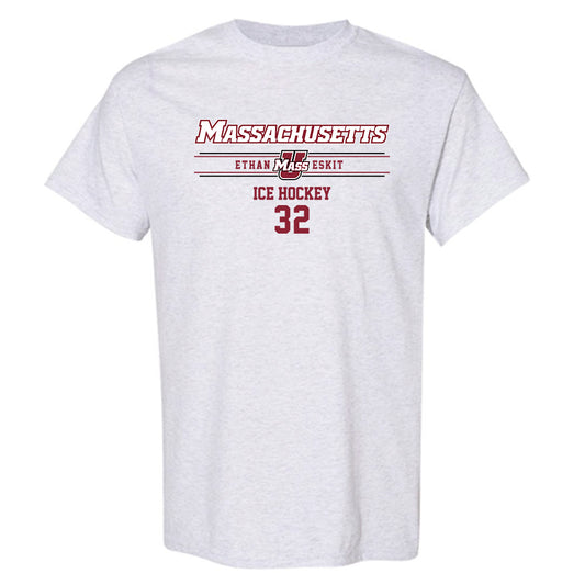 UMass - NCAA Men's Ice Hockey : Ethan Eskit - Classic Fashion Shersey T-Shirt-0